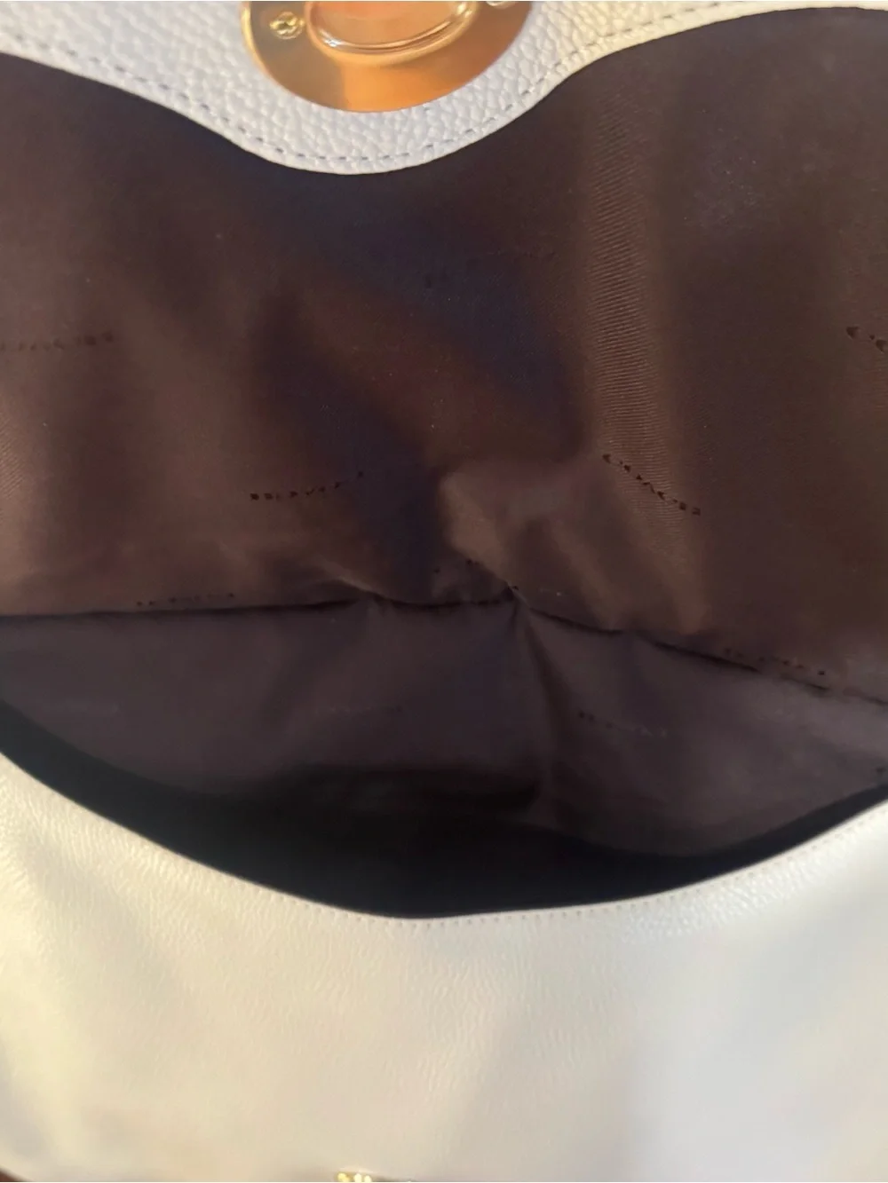 Coach Pebbled Leather Turnlock Hobo Bag